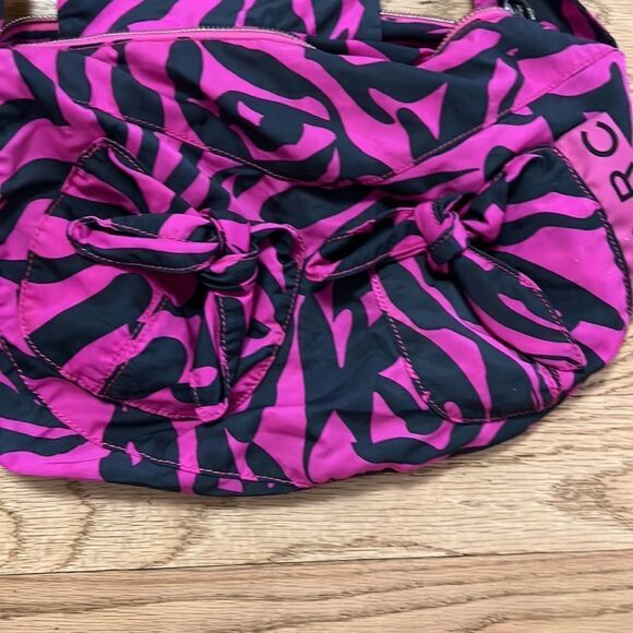 MARC JACOB SLOUCHY PINK & BLACK SHOULDER BAG - Picture 7 of 9